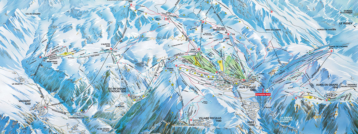 vaujany pistemap